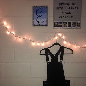 NWOT Black Hollister Short Overalls